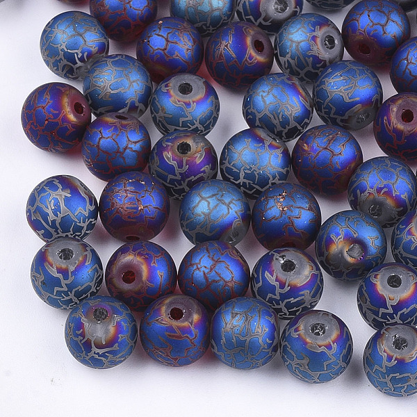 PandaHall Electroplate Glass Beads, Frosted, Round with Pattern, Blue, 8~8.5mm, Hole: 1.5mm Glass Others Blue
PandaHall Electroplate Glass Beads, Frosted, Round with Pattern, Blue, 8~8.5mm, Hole: 1.5mm Glass Others Blue