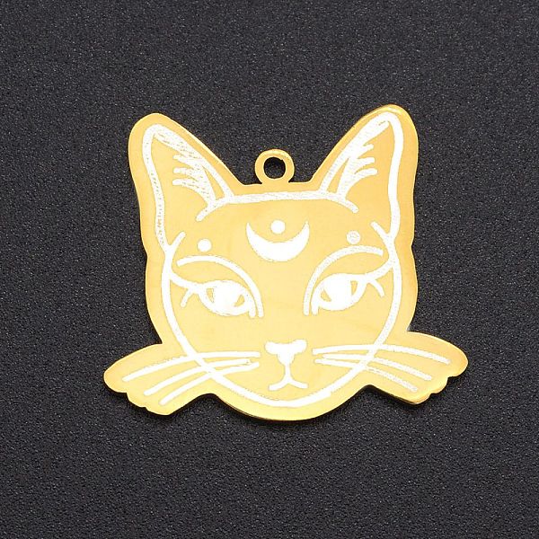 PandaHall 201 Stainless Steel Pendants, Laser Cut, Cat Shape, Golden, 22x25x1mm, Hole: 1.4mm 201 Stainless Steel Cat Shape
PandaHall 201 Stainless Steel Pendants, Laser Cut, Cat Shape, Golden, 22x25x1mm, Hole: 1.4mm 201 Stainless Steel Cat Shape