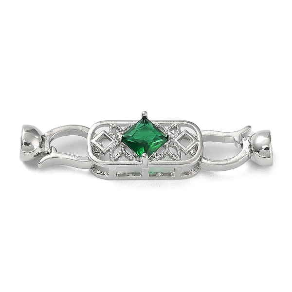 PandaHall Rack Plating Brass Pave Green Glass Fold Over Clasps, Long-Lasting Plated, Cadmium Free & Lead Free, Oval, Platinum, 14x7.5x6mm...
PandaHall Rack Plating Brass Pave Green Glass Fold Over Clasps, Long-Lasting Plated, Cadmium Free & Lead Free, Oval, Platinum, 14x7.5x6mm...