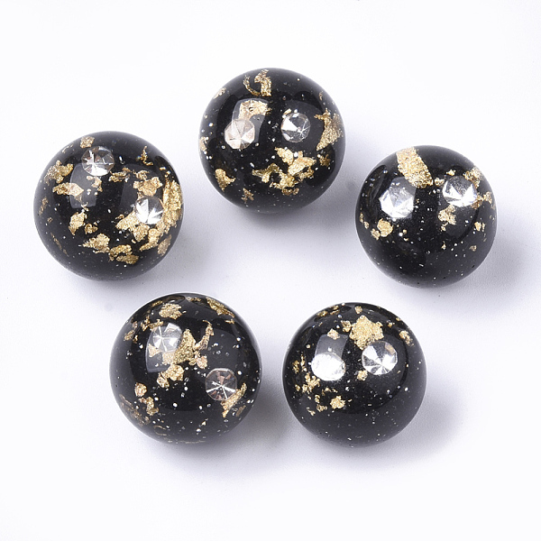 PandaHall Resin Beads, with Rhinestone & Glitter Powder & Gold Foil, Half Drilled, Round, Mixed Color, 20mm, Half Hole: 1.2mm Resin Round..., Multicolor
PandaHall Resin Beads, with Rhinestone & Glitter Powder & Gold Foil, Half Drilled, Round, Mixed Color, 20mm, Half Hole: 1.2mm Resin Round..., Multicolor