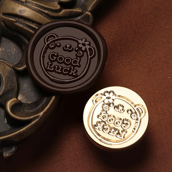 PandaHall Good Luck Wax Seal Brass Stamp Heads, for Wax Seal Stamp, Golden, Bear, 25x15mm, Inner Diameter: 7mm Brass Bear
PandaHall Good Luck Wax Seal Brass Stamp Heads, for Wax Seal Stamp, Golden, Bear, 25x15mm, Inner Diameter: 7mm Brass Bear