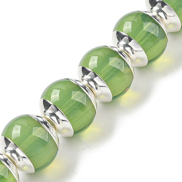 PandaHall Glass Beads, with Platinum Tone Brass Ends, Round, Green, 10~10.5x9~9.5mm, Hole: 1.2mm, about 30pcs/strand, 11.02 inch~11.42 inch...
PandaHall Glass Beads, with Platinum Tone Brass Ends, Round, Green, 10~10.5x9~9.5mm, Hole: 1.2mm, about 30pcs/strand, 11.02 inch~11.42 inch...