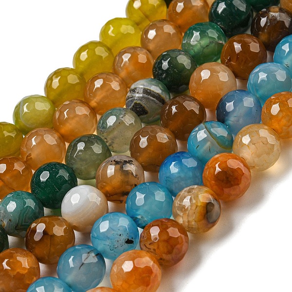 PandaHall Faceted Natural Agate Beads Strands, Round, Dyed & Heated, Mixed Color, 12mm, Hole: 1.6mm, about 31pcs/strand, 14.76''(37.5cm)..., Multicolor
PandaHall Faceted Natural Agate Beads Strands, Round, Dyed & Heated, Mixed Color, 12mm, Hole: 1.6mm, about 31pcs/strand, 14.76''(37.5cm)..., Multicolor