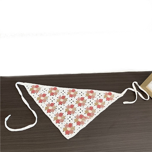 PandaHall Triangle Lovely Flower Pattern Cloth Hair Kerchief, Cute Crochet Bandanas Tie Back Headwrap, White, 320x480mm Cloth Triangle White
PandaHall Triangle Lovely Flower Pattern Cloth Hair Kerchief, Cute Crochet Bandanas Tie Back Headwrap, White, 320x480mm Cloth Triangle White