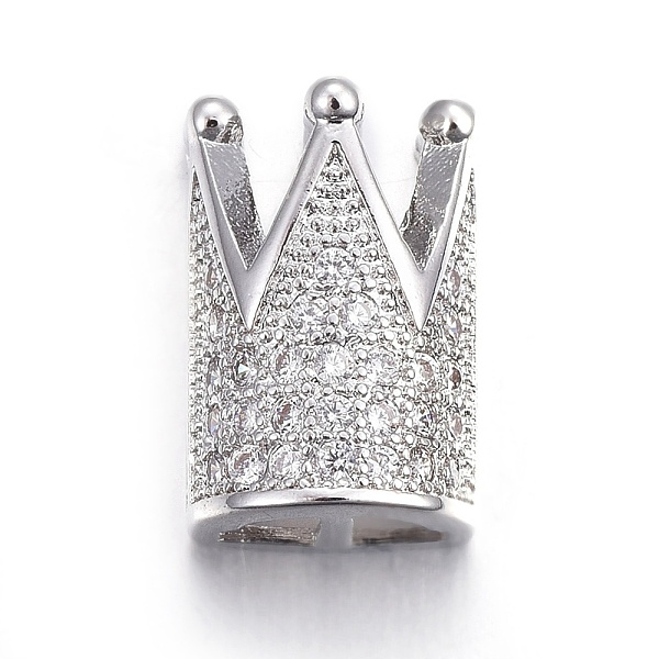 PandaHall Brass Micro Pave Cubic Zirconia Slide Charms, Long-Lasting Plated, Cadmium Free & Nickel Free & Lead Free, Crown, Clear, Real...
PandaHall Brass Micro Pave Cubic Zirconia Slide Charms, Long-Lasting Plated, Cadmium Free & Nickel Free & Lead Free, Crown, Clear, Real...