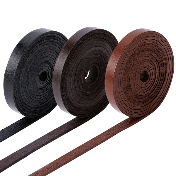 PandaHall Gorgecraft 6M 3 Colors Flat Cowhide Cord, for Necklace & Bracelet Making Accessories, Mixed Color, 10x2mm, 2m/color Cowhide Flat..., Multicolor
PandaHall Gorgecraft 6M 3 Colors Flat Cowhide Cord, for Necklace & Bracelet Making Accessories, Mixed Color, 10x2mm, 2m/color Cowhide Flat..., Multicolor