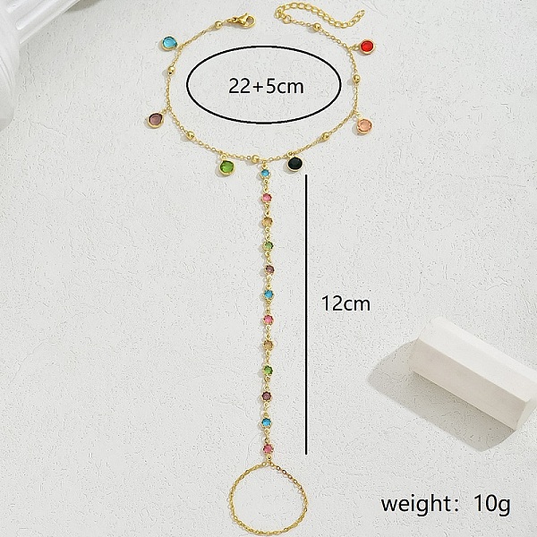 PandaHall Holiday Brass Micro Pave Zircon Flower Tassel Charm Anklets Toe Ring for Women Brass
PandaHall Holiday Brass Micro Pave Zircon Flower Tassel Charm Anklets Toe Ring for Women Brass