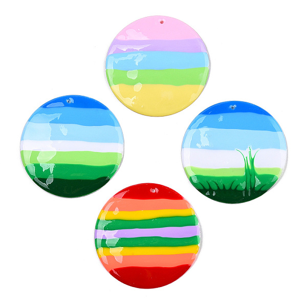 PandaHall Natural Capiz Shell Big Pendants, Flat Round Charms, with Handmade Stripe Pattern, Mixed Color, 49~50.5x1~2mm, Hole: 1.5mm Capiz..., Multicolor
PandaHall Natural Capiz Shell Big Pendants, Flat Round Charms, with Handmade Stripe Pattern, Mixed Color, 49~50.5x1~2mm, Hole: 1.5mm Capiz..., Multicolor