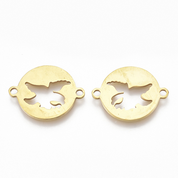 PandaHall 201 Stainless Steel Links connectors, Laser Cut Links, Flat Round with Bird, Golden, 16x20x1mm, Hole: 1.5mm 201 Stainless Steel...
PandaHall 201 Stainless Steel Links connectors, Laser Cut Links, Flat Round with Bird, Golden, 16x20x1mm, Hole: 1.5mm 201 Stainless Steel...