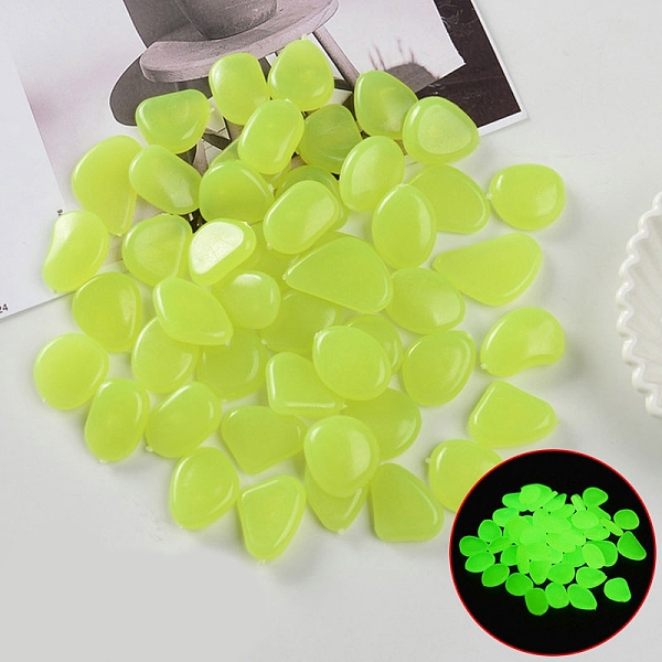 PandaHall Resin Luminous Glow in the Dark Pebbles Stone, Vase Fillers, Nuggest, Green Yellow, 20~30mm Resin Nuggets
PandaHall Resin Luminous Glow in the Dark Pebbles Stone, Vase Fillers, Nuggest, Green Yellow, 20~30mm Resin Nuggets