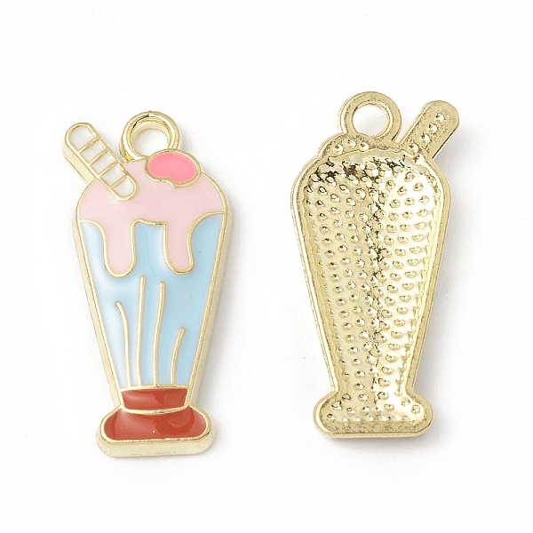 PandaHall Alloy Enamel Pendants, Ice Cream Charm, Golden, Light Blue, 23.5x11x2.5mm, Hole: 2mm Alloy+Enamel Food
PandaHall Alloy Enamel Pendants, Ice Cream Charm, Golden, Light Blue, 23.5x11x2.5mm, Hole: 2mm Alloy+Enamel Food