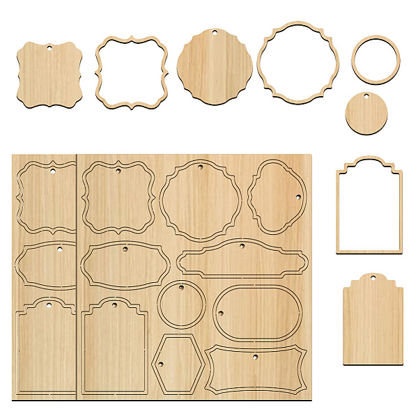 PandaHall BENECREAT 2Pcs 5.7x6inch Wood Label Chipboard Embellishment, Mini Tags Laser Cut Embellishments for Crafting, Card Making and...
PandaHall BENECREAT 2Pcs 5.7x6inch Wood Label Chipboard Embellishment, Mini Tags Laser Cut Embellishments for Crafting, Card Making and...