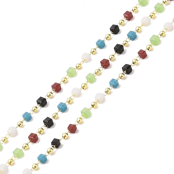 PandaHall Brass & Glass Link Chain, with Spool, Long-Lasting Plated, Cadmium Free & Lead Free, Soldered, Real 18K Gold Plated, Mixed Color..., Multicolor
PandaHall Brass & Glass Link Chain, with Spool, Long-Lasting Plated, Cadmium Free & Lead Free, Soldered, Real 18K Gold Plated, Mixed Color..., Multicolor