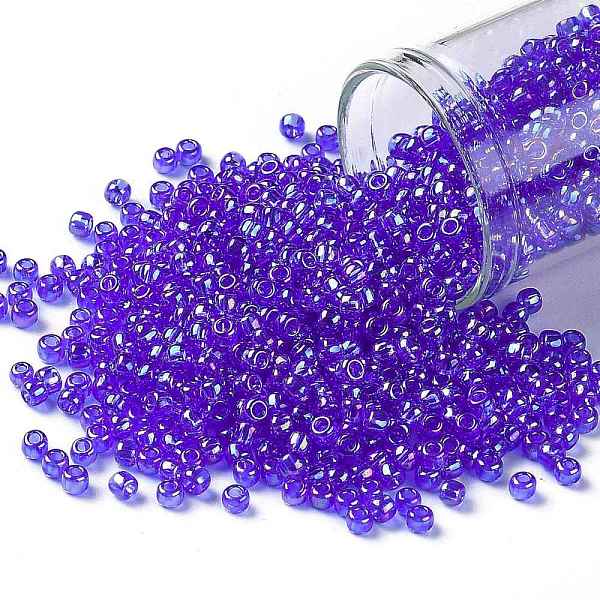 PandaHall TOHO Round Seed Beads, Japanese Seed Beads, (178) Transparent AB Sapphire, 8/0, 3mm, Hole: 1mm, about 222pcs/bottle, 10g/bottle..., Blue
PandaHall TOHO Round Seed Beads, Japanese Seed Beads, (178) Transparent AB Sapphire, 8/0, 3mm, Hole: 1mm, about 222pcs/bottle, 10g/bottle..., Blue