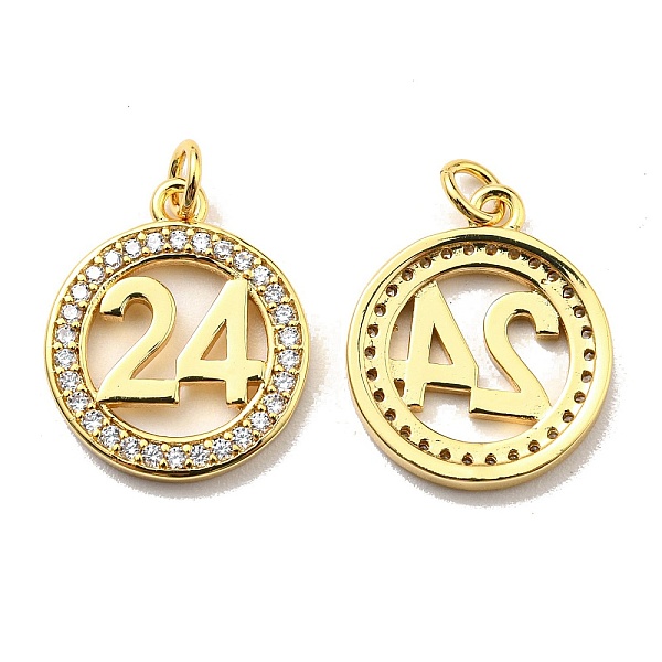 PandaHall Rack Plating Brass Cubic Zirconia Pendants, Lead Free & Cadmium Free, Long-Lasting Plated, Flat Round, Real 18K Gold Plated...
PandaHall Rack Plating Brass Cubic Zirconia Pendants, Lead Free & Cadmium Free, Long-Lasting Plated, Flat Round, Real 18K Gold Plated...