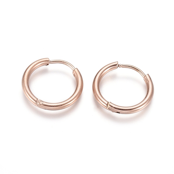 PandaHall Ion Plating(IP) 304 Stainless Steel Huggie Hoop Earrings, Hypoallergenic Earrings, with 316 Surgical Stainless Steel Pin, Rose...
PandaHall Ion Plating(IP) 304 Stainless Steel Huggie Hoop Earrings, Hypoallergenic Earrings, with 316 Surgical Stainless Steel Pin, Rose...
