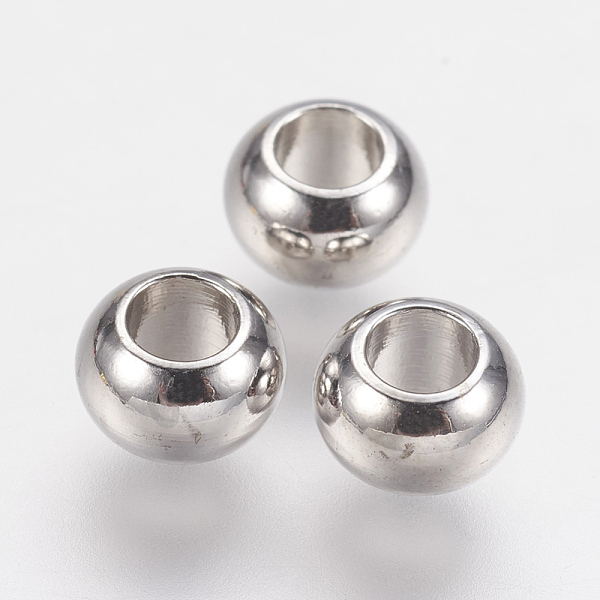PandaHall Brass Spacer Beads, Real Platinum Plated, Rondelle, 6x4mm, Hole: 3mm Brass Rondelle
PandaHall Brass Spacer Beads, Real Platinum Plated, Rondelle, 6x4mm, Hole: 3mm Brass Rondelle