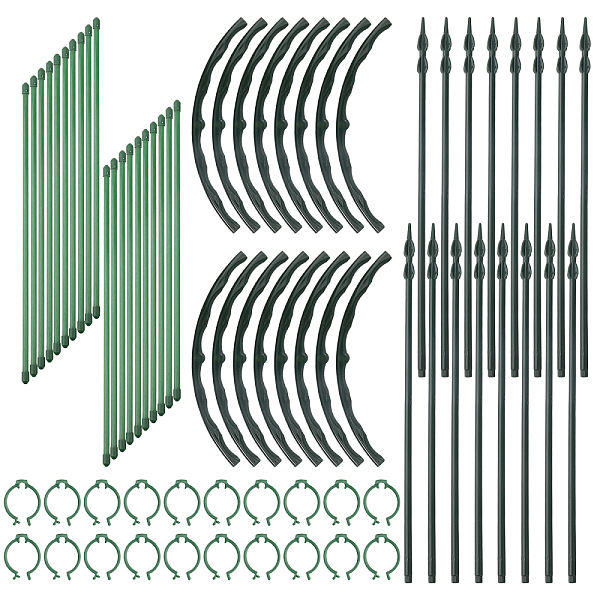 PandaHall Plastic Single Stem Plant Support Rod, Plant Stakes for Flowers, Dark Green Plastic Mixed Shapes
PandaHall Plastic Single Stem Plant Support Rod, Plant Stakes for Flowers, Dark Green Plastic Mixed Shapes