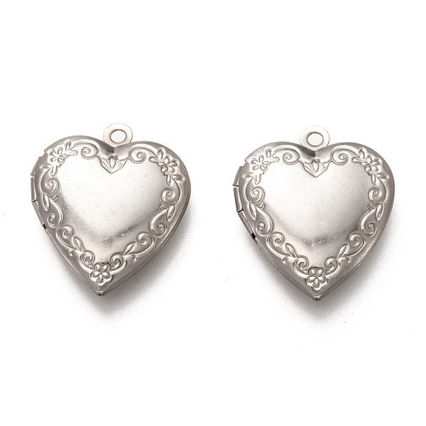 PandaHall 316 Stainless Steel Locket Pendants, Photo Frame Charms for Necklaces, Heart, Stainless Steel Color, 22.5x19.5x5mm, Hole: 1.7mm...
PandaHall 316 Stainless Steel Locket Pendants, Photo Frame Charms for Necklaces, Heart, Stainless Steel Color, 22.5x19.5x5mm, Hole: 1.7mm...
