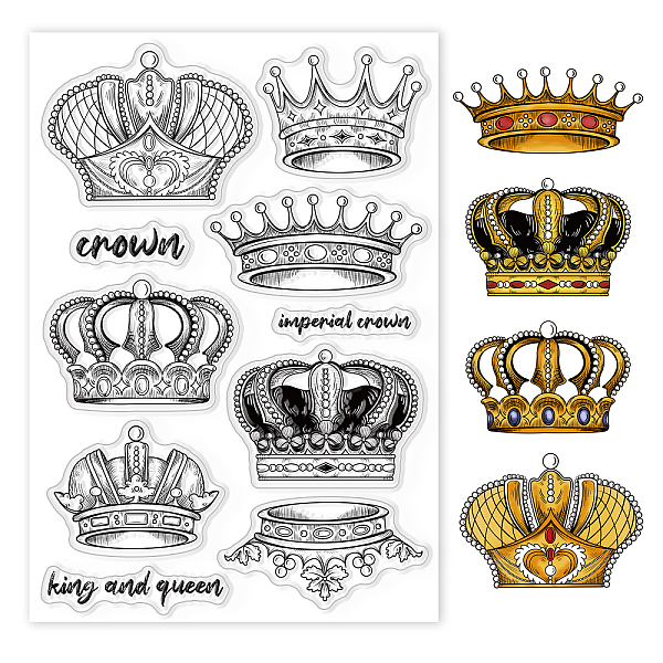 PandaHall PVC Plastic Stamps, for DIY Scrapbooking, Photo Album Decorative, Cards Making, Stamp Sheets, Crown Pattern, 16x11x0.3cm Plastic...
PandaHall PVC Plastic Stamps, for DIY Scrapbooking, Photo Album Decorative, Cards Making, Stamp Sheets, Crown Pattern, 16x11x0.3cm Plastic...