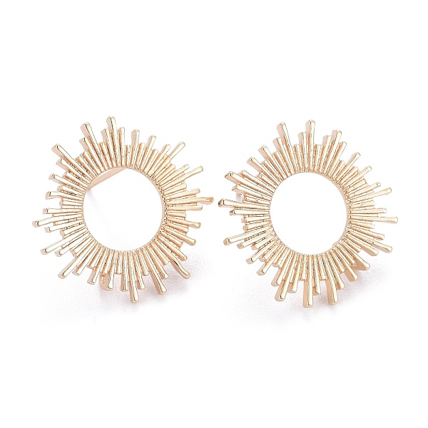 PandaHall Brass Stud Earring Findings, with Loop, Sun, Light Gold, 17x13mm, Hole: 1.8mm, Pin: 0.8mm Brass Sun
PandaHall Brass Stud Earring Findings, with Loop, Sun, Light Gold, 17x13mm, Hole: 1.8mm, Pin: 0.8mm Brass Sun