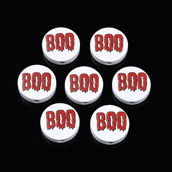 PandaHall Halloween Printed Natural Wood Beads, Flat Round with Word B, FireBrick, 19~20x5.9mm, Hole: 2~2.2mm Schima Wood Flat Round Red
PandaHall Halloween Printed Natural Wood Beads, Flat Round with Word B, FireBrick, 19~20x5.9mm, Hole: 2~2.2mm Schima Wood Flat Round Red