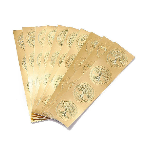 PandaHall Self Adhesive Gold Foil Embossed Stickers, Medal Decoration Sticker, Mixed Pattern, Gold, 223x57mm, Sticker: 49.5x50mm, 4pcs/sheet...
PandaHall Self Adhesive Gold Foil Embossed Stickers, Medal Decoration Sticker, Mixed Pattern, Gold, 223x57mm, Sticker: 49.5x50mm, 4pcs/sheet...