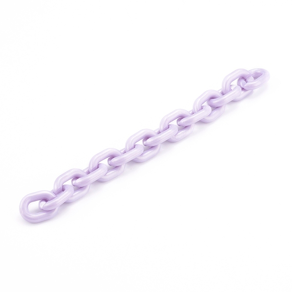 PandaHall Handmade Opaque Acrylic Cable Chains, Round Ring, Lilac, 19x14x4mm, about 39.37 inch(1m)/strand Acrylic Purple
PandaHall Handmade Opaque Acrylic Cable Chains, Round Ring, Lilac, 19x14x4mm, about 39.37 inch(1m)/strand Acrylic Purple