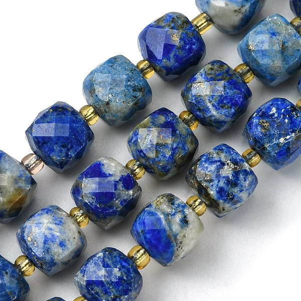 PandaHall Natural Lapis Lazuli Beads Strands, with Seed Beads, Faceted Cube, 8~9x8~9x8~9mm, Hole: 0.9~1mm, about 35~39pcs/strand...
PandaHall Natural Lapis Lazuli Beads Strands, with Seed Beads, Faceted Cube, 8~9x8~9x8~9mm, Hole: 0.9~1mm, about 35~39pcs/strand...