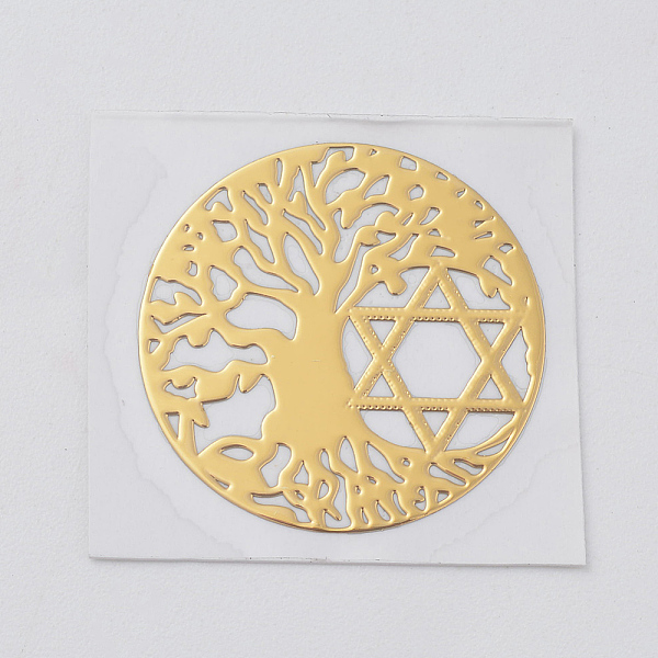 PandaHall Self Adhesive Stickers, Brass Cabochons Stickers, Tree of Life, Yellow, 20mm Brass Human
PandaHall Self Adhesive Stickers, Brass Cabochons Stickers, Tree of Life, Yellow, 20mm Brass Human
