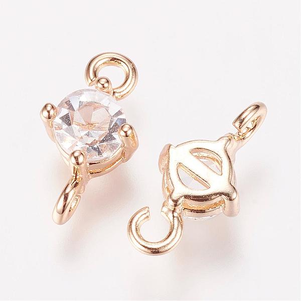 PandaHall Brass Rhinestone Links connectors, Flat Round, Golden, 13x7x5mm, Hole: 2mm Brass+Rhinestone Clear
PandaHall Brass Rhinestone Links connectors, Flat Round, Golden, 13x7x5mm, Hole: 2mm Brass+Rhinestone Clear