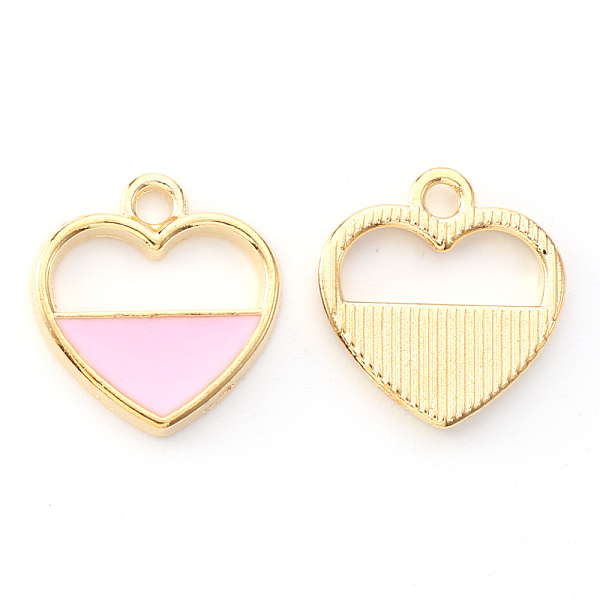 PandaHall Alloy Enamel Pendants, Heart, Light Gold, Pink, 16x15x2mm, Hole: 1.8mm Alloy+Enamel Heart Pink
PandaHall Alloy Enamel Pendants, Heart, Light Gold, Pink, 16x15x2mm, Hole: 1.8mm Alloy+Enamel Heart Pink