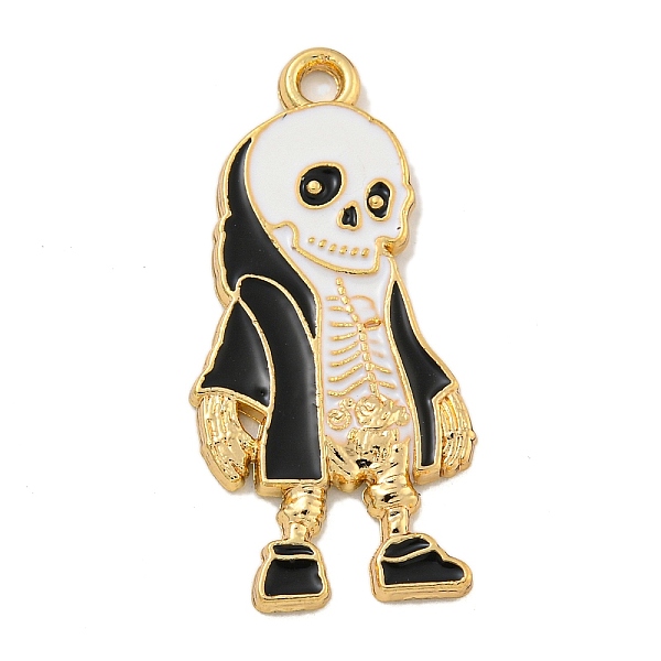 PandaHall Halloween Alloy Enamel Pendants, Golden, Skeleton Charm, Black, 33x15x1.5mm, Hole: 1.9mm Alloy+Enamel Skeleton Black
PandaHall Halloween Alloy Enamel Pendants, Golden, Skeleton Charm, Black, 33x15x1.5mm, Hole: 1.9mm Alloy+Enamel Skeleton Black