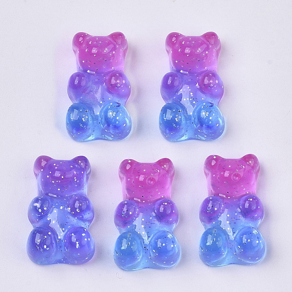 PandaHall Transparent Resin Cabochons, with Glitter Powder, Two Tone, Bear, Orchid, 18x11x8mm Resin Bear Purple
PandaHall Transparent Resin Cabochons, with Glitter Powder, Two Tone, Bear, Orchid, 18x11x8mm Resin Bear Purple