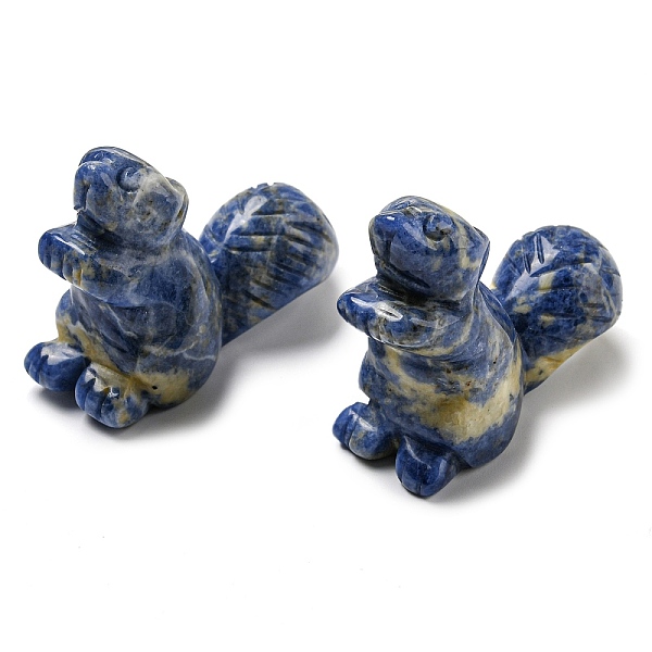 PandaHall Natural Sodalite Carved Healing Squirrel Figurines, Reiki Energy Stone Display Decorations, 35.5~36.5x18~19x51mm Sodalite Squirrel
PandaHall Natural Sodalite Carved Healing Squirrel Figurines, Reiki Energy Stone Display Decorations, 35.5~36.5x18~19x51mm Sodalite Squirrel