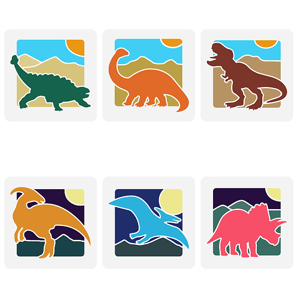 PandaHall FINGERINSPIRE 6 pcs Dinosaurs Stencil 5.9x5.9inch Reusable Dinosaurs Landscape Silhouette Drawing Template Pterosaur Tyrannosaurus...
PandaHall FINGERINSPIRE 6 pcs Dinosaurs Stencil 5.9x5.9inch Reusable Dinosaurs Landscape Silhouette Drawing Template Pterosaur Tyrannosaurus...