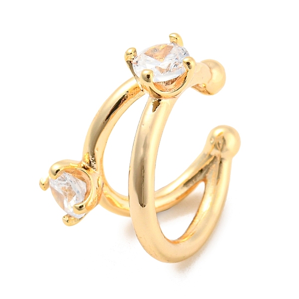 PandaHall Real 14K Gold Plated Brass with Cubic Zirconia Cuff Earrings, Long-Lasting Plated, Moon, 15x17.5x11mm, Pendants: 5.8x5.8mm Cubic..., Clear
PandaHall Real 14K Gold Plated Brass with Cubic Zirconia Cuff Earrings, Long-Lasting Plated, Moon, 15x17.5x11mm, Pendants: 5.8x5.8mm Cubic..., Clear