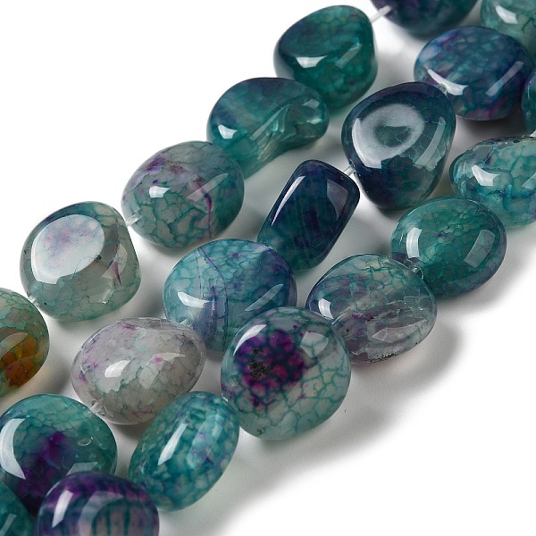 PandaHall Natural Agate Beads Strands, Dyed & Heated, Nuggets, Tumbled Stone, Dark Cyan, 14~15x10~14x8~9.5mm, Hole: 1.6mm, about...
PandaHall Natural Agate Beads Strands, Dyed & Heated, Nuggets, Tumbled Stone, Dark Cyan, 14~15x10~14x8~9.5mm, Hole: 1.6mm, about...