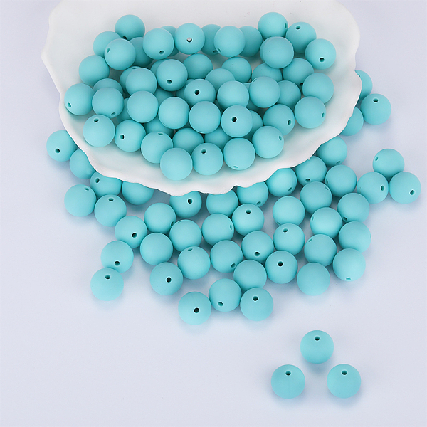 PandaHall Round Silicone Focal Beads, Chewing Beads For Teethers, DIY Nursing Necklaces Making, Pale Turquoise, 15mm, Hole: 2mm Silicone...
PandaHall Round Silicone Focal Beads, Chewing Beads For Teethers, DIY Nursing Necklaces Making, Pale Turquoise, 15mm, Hole: 2mm Silicone...
