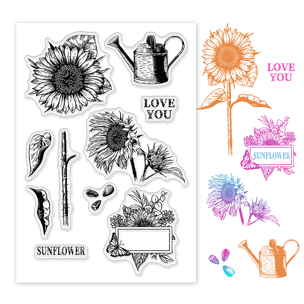 PandaHall PVC Plastic Stamps, for DIY Scrapbooking, Photo Album Decorative, Cards Making, Stamp Sheets, Sunflower Pattern, 16x11x0.3cm...
PandaHall PVC Plastic Stamps, for DIY Scrapbooking, Photo Album Decorative, Cards Making, Stamp Sheets, Sunflower Pattern, 16x11x0.3cm...