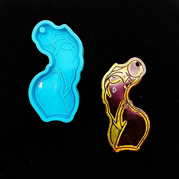 PandaHall Mother's Day Girl Silicone Pendant Molds, Keychain Pendnat Molds for UV Resin, Epoxy Resin Jewelry Making, Body, 75x38.5x8.5mm...
PandaHall Mother's Day Girl Silicone Pendant Molds, Keychain Pendnat Molds for UV Resin, Epoxy Resin Jewelry Making, Body, 75x38.5x8.5mm...