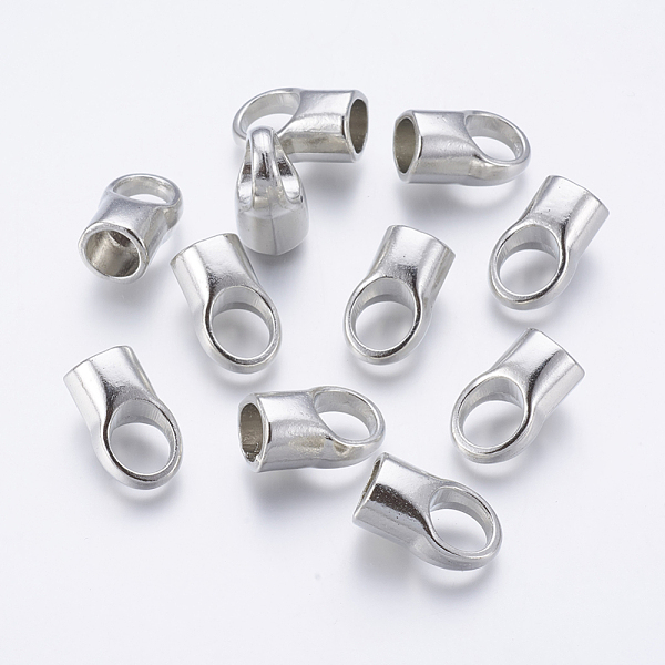 PandaHall Brass Cord Ends, Cadmium Free & Lead Free, Platinum Color, 12x19mm, Hole: 8mm, Inner Diameter: 8mm Alloy
PandaHall Brass Cord Ends, Cadmium Free & Lead Free, Platinum Color, 12x19mm, Hole: 8mm, Inner Diameter: 8mm Alloy