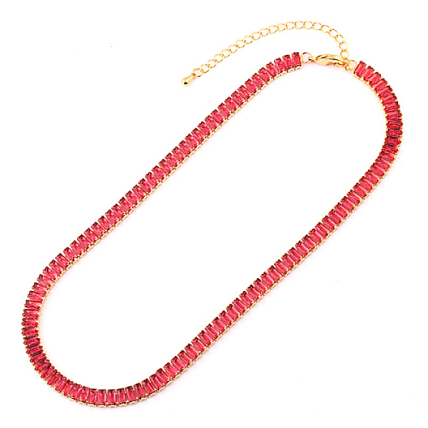 PandaHall Cubic Zirconia Classic Tennis Necklace, Golden Brass Rectangle Link Chain Necklaces, Cerise, 12.99 inch(33cm) Cubic Zirconia Red
PandaHall Cubic Zirconia Classic Tennis Necklace, Golden Brass Rectangle Link Chain Necklaces, Cerise, 12.99 inch(33cm) Cubic Zirconia Red