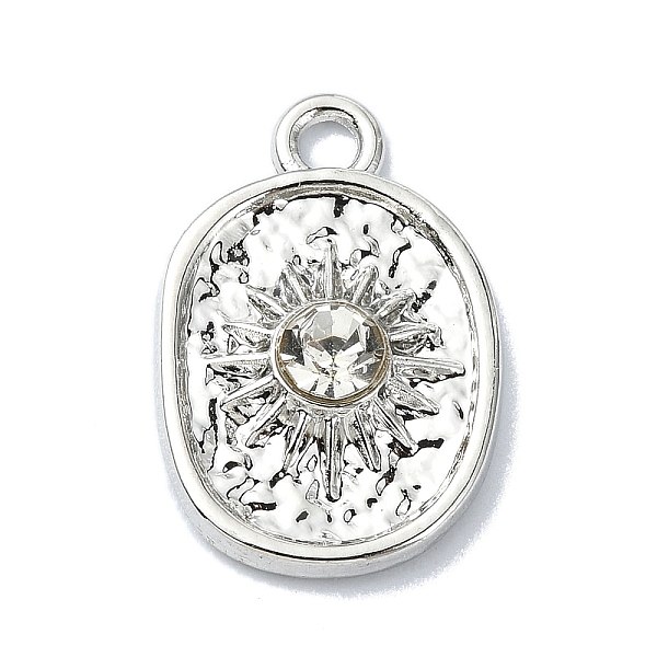 PandaHall Alloy Clear Rhinestone Pendants, Oval, Platinum, 18x12x3mm, Hole: 2mm Alloy+Rhinestone Oval Clear
PandaHall Alloy Clear Rhinestone Pendants, Oval, Platinum, 18x12x3mm, Hole: 2mm Alloy+Rhinestone Oval Clear