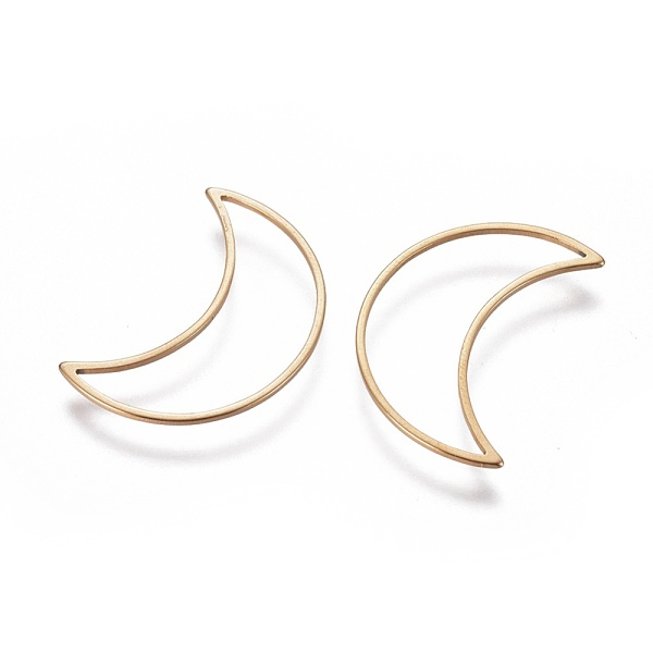 PandaHall Stainless Steel Linking Rings, Moon, Golden, 25.5x17.5x0.8mm, Inner Diameter: 23.5x8.5mm Stainless Steel Moon
PandaHall Stainless Steel Linking Rings, Moon, Golden, 25.5x17.5x0.8mm, Inner Diameter: 23.5x8.5mm Stainless Steel Moon