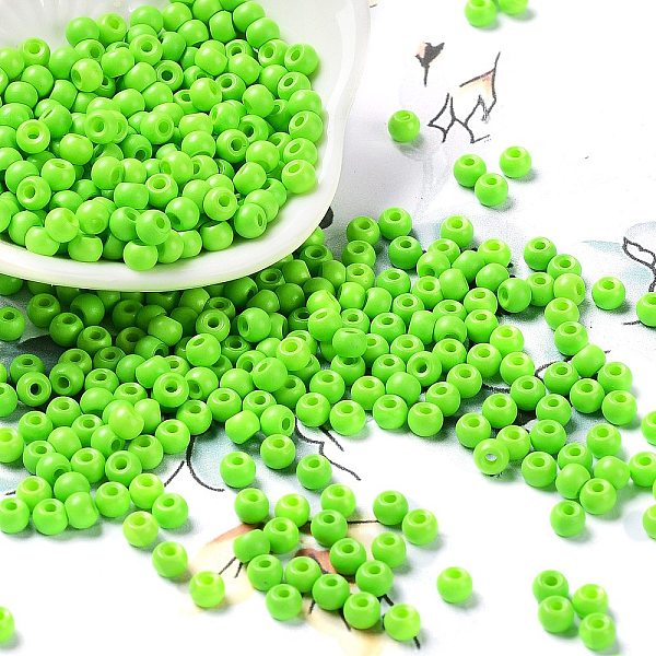 PandaHall Baking Paint Glass Seed Beads, Round, Lawn Green, 4x3mm, Hole: 1.2mm, about 7650pcs/pound Glass
PandaHall Baking Paint Glass Seed Beads, Round, Lawn Green, 4x3mm, Hole: 1.2mm, about 7650pcs/pound Glass