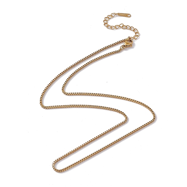 PandaHall 201 Stainless Steel Box Chain Necklace for Men Women, Real 18K Gold Plated, 17.72 inch(45cm) 201 Stainless Steel
PandaHall 201 Stainless Steel Box Chain Necklace for Men Women, Real 18K Gold Plated, 17.72 inch(45cm) 201 Stainless Steel