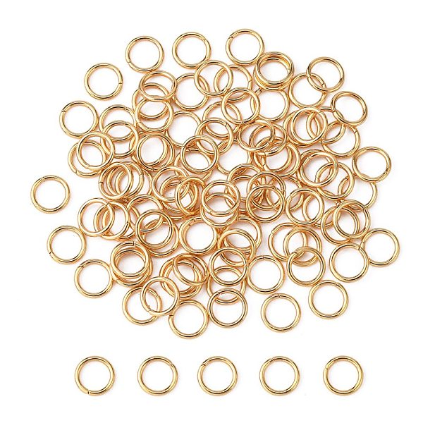 PandaHall 304 Stainless Steel Jump Rings, Open Jump Rings, Round Ring, Real 18K Gold Plated, 21 Gauge, 5x0.7mm, Inner Diameter: 3.6mm 304...
PandaHall 304 Stainless Steel Jump Rings, Open Jump Rings, Round Ring, Real 18K Gold Plated, 21 Gauge, 5x0.7mm, Inner Diameter: 3.6mm 304...
