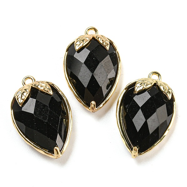 PandaHall Natural Obsidian Faceted Pendants, Rack Plating Brass Strawberry Charms, Golden, 18x11x5~5.5mm, Hole: 1.2mm Obsidian Strawberry
PandaHall Natural Obsidian Faceted Pendants, Rack Plating Brass Strawberry Charms, Golden, 18x11x5~5.5mm, Hole: 1.2mm Obsidian Strawberry