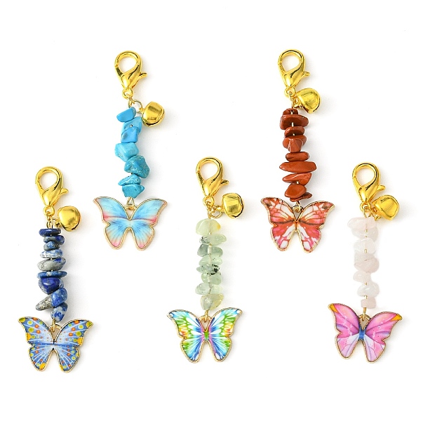 PandaHall Alloy Enamel Butterfly Pendant Decoration, Natural & Synthetic Mixed Gemstone Chips and Lobster Claw Clasps Charms, 64mm Mixed..., Multicolor
PandaHall Alloy Enamel Butterfly Pendant Decoration, Natural & Synthetic Mixed Gemstone Chips and Lobster Claw Clasps Charms, 64mm Mixed..., Multicolor